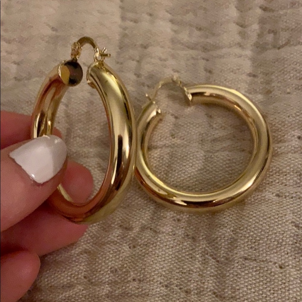 New! Gold Hoop Earrings